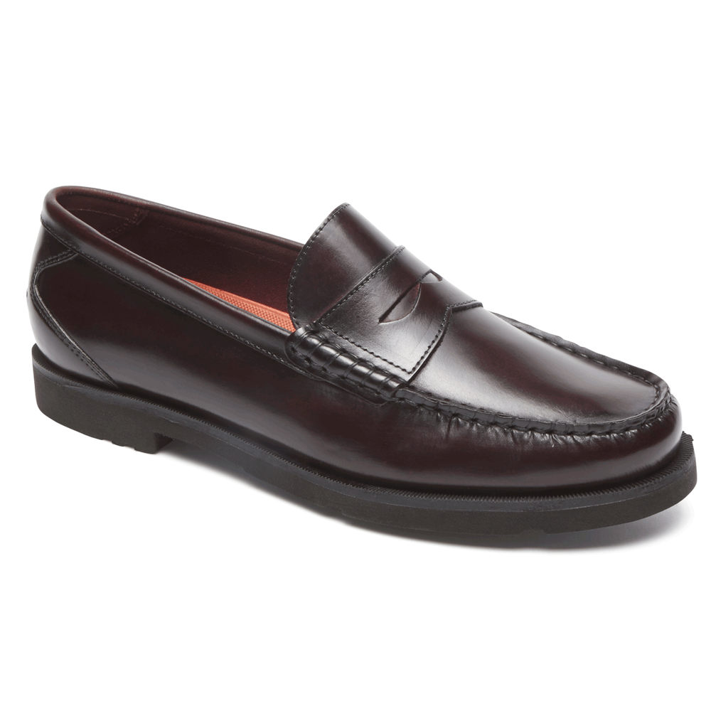 Rockport Singapore Mens Loafers - Modern Prep Penny Burgundy - LJ0718564